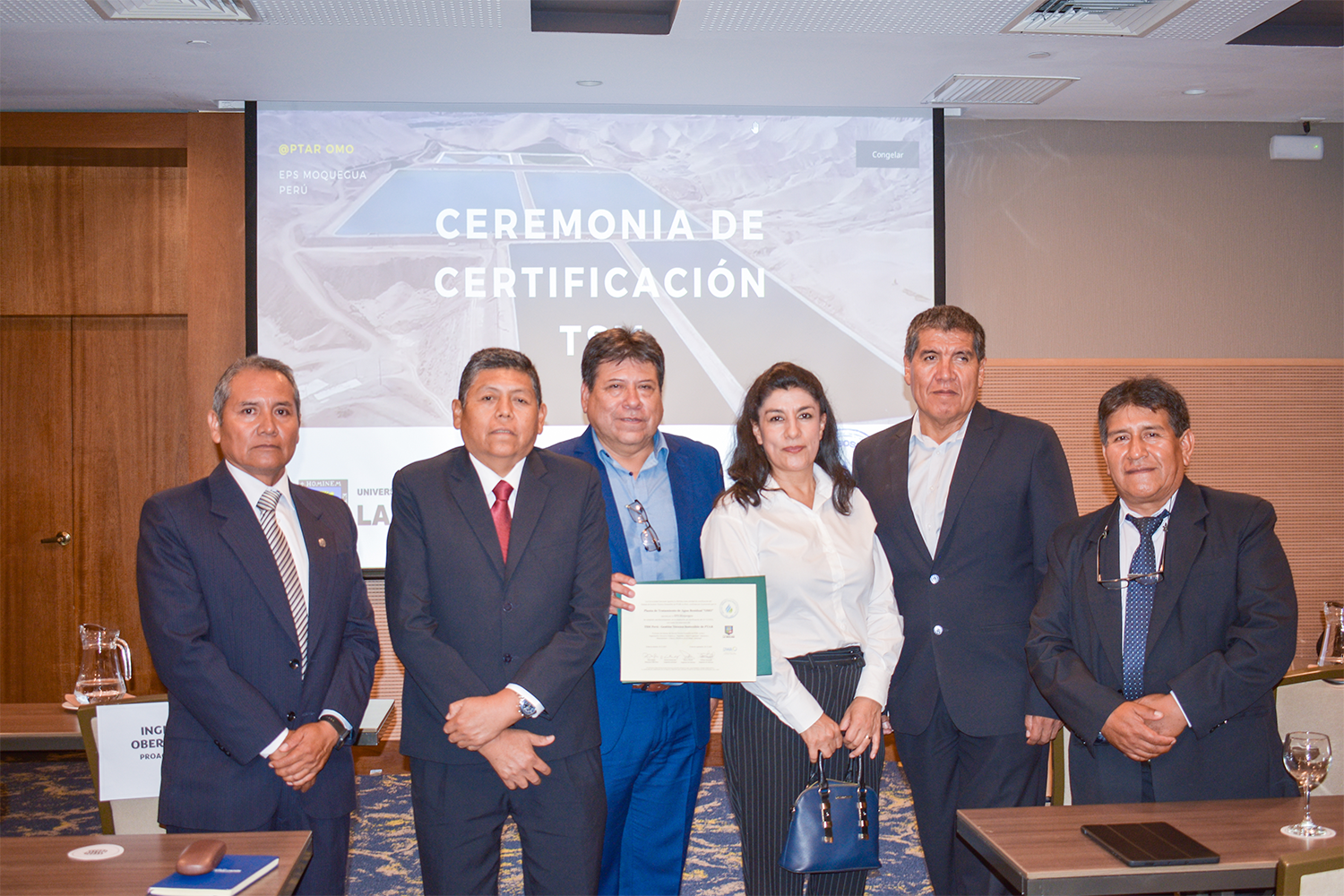 EPS Moquegua se convirtió en la primera empresa del Perú en recibir certificación internacional en Gestión Técnica Sostenible (TSM)